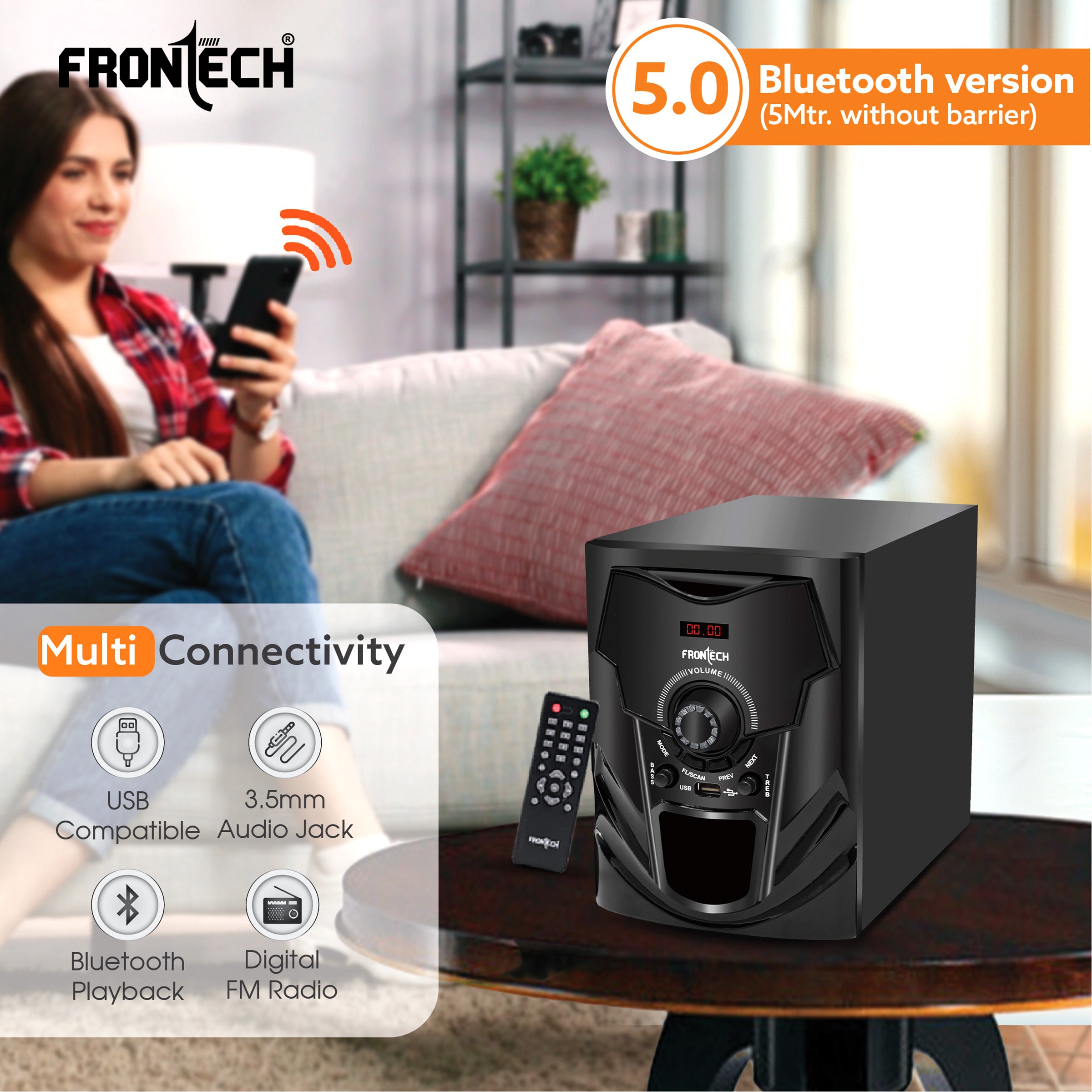 Frontech 2.1 Channel Speaker System (3955) Frontech 2.1 Channel Speaker System (3955)